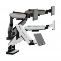 Giá Treo Màn Hình Đôi HUMAN MOTION T9 PRO II DUAL (Màu trắng, 17-43 inch, Trọng Lượng tối đa 18kg+18kG)