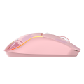 Chuột không dây DareU A950 Triple Mode Candy Pink (USB-C, Bluetooth, Wireless 2.4Ghz, 12000DPI, Kèm dock sạc)