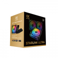 Combo 3 Fan Case Xigmatek STARLINK ULTRA ARGB Black (EN40412), Infinity Light, Thiết kế modular