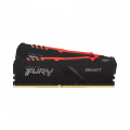 Ram Desktop DDR4 Kingston FURY BEAST RGB 32GB (2x16GB) 3600MHz Black (KF436C18BBAK2/32)