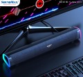 Loa thanh Soundbar 2.0 SOUNDMAX SB-201, màu xám, gồm 1 loa thanh, công suất 12W