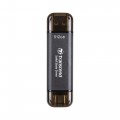 Ổ cứng di động SSD Transcend ESD310 512GB USB 3.2 Gen 2x1 Màu đen (TS512GESD310C), Kích thước siêu nhỏ, Tích hợp 2 cổng USB-A và USB-C