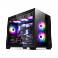 Vỏ Case Segotep Lumi II Black (M-ATX, Type-C, Chưa bao gồm Fan, Max 9 Fan)