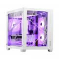 Vỏ Case Segotep Lumi II White (M-ATX, Type-C, Chưa bao gồm Fan, Max 9 Fan)