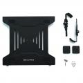 Giá treo laptop HYPERWORK VESA LT01 đen, gắn vào giá treo màn hình (monitor arm)