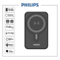 Pin sạc dự phòng không dây Philips Magnetic 10000mAh Màu đen, Có chân đứng, Tích hợp Magsafe (DLP9859NB)