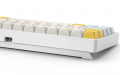 Bàn phím cơ không dây CIDOO ABM641 Gateron G Pro Yellow Switch, Vỏ màu xám (USB-C, Bluetooth, Vỏ nhôm CNC)
