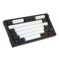 Bàn phím cơ DareU EK75 White Black - DareU Dream Switch (USB-C, 80 phím, Núm xoay, Keycap ABS, Rainbow LED)