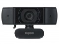 Webcam Rapoo XW170 HD 720p, Góc rộng 80 độ, Xoay 360 độ, Tích hợp Mic khử ồn kép