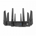 Router WiFi Asus ROG Rapture GT-AX11000 Pro (Chuẩn AX11000, WiFi 6, 3 băng tần, 8 Angten, AiMesh, Parental control, AiProtection, AURA RGB)