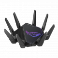 Router WiFi Asus ROG Rapture GT-AX11000 Pro (Chuẩn AX11000, WiFi 6, 3 băng tần, 8 Angten, AiMesh, Parental control, AiProtection, AURA RGB)