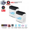 Router WiFi Mesh Asus ROG Rapture GT6 Moon Light White (Bộ 2 Mesh, Chuẩn AX11000, WiFi 6, 3 băng tần, 9 Angten ngầm, AiMesh, Parental control, AiProtection, Aura RGB)