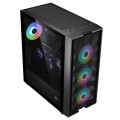 Vỏ Case Golden Field Mage-B 8706B Black (1 mặt kính cường lực, Sẵn 3 fan RGB)