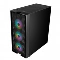 Vỏ Case Golden Field Mage-B 8706B Black (1 mặt kính cường lực, Sẵn 3 fan RGB)