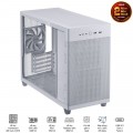 Vỏ Case Asus Prime AP201 TG White (m-ATX, USB-C, 1 mặt kính cường lực, Sẵn 1 fan NO LED)