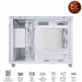Vỏ Case Asus Prime AP201 TG White (m-ATX, USB-C, 1 mặt kính cường lực, Sẵn 1 fan NO LED)