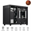 Vỏ Case Asus Prime AP201 TG Black (m-ATX, USB-C, 1 mặt kính cường lực, Sẵn 1 fan NO LED)