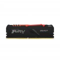 Ram Desktop DDR4 Kingston FURY BEAST RGB 8GB 3200MHz Black (KF432C16BBA/8)