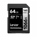 Thẻ nhớ SDXC 64GB Lexar Professional 1066x UHS-I SILVER Series (LSD1066064G-BNNNG)