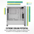 Vỏ case Corsair 4000D Airflow Mid Tower TG White (CC-9011201-WW)