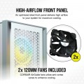 Vỏ case Corsair 4000D Airflow Mid Tower TG White (CC-9011201-WW)