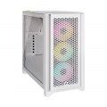Vỏ case Corsair iCUE 4000D RGB Airflow Mid Tower TG White (CC-9011241-WW)