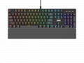 Bàn Phím Cơ Gaming AOC GK500 Black (Outemu Blue Switch, 108 phím, Led RGB)