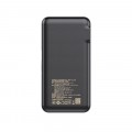 Pin sạc dự phòng PISEN QUICK High Power Box 20000mAh, 22.5W, Màu Đen, Có chân sạc kèm 2 đầu sạc Type C & Lightning (TS-D313)