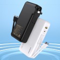 Pin sạc dự phòng PISEN QUICK High Power Box 20000mAh, 22.5W, Màu Đen, Có chân sạc kèm 2 đầu sạc Type C & Lightning (TS-D313)