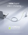 Cáp USB-C to USB-C INNOSTYLE POWERFLEX 100W/10GBPS 4K/60HZ, Màu Silver (ICC200ALSLV)