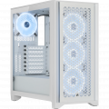 Vỏ case Corsair iCUE 4000D RGB Airflow QL Edition Mid Tower TG True White (CC-9011232-WW)