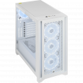 Vỏ case Corsair iCUE 4000D RGB Airflow QL Edition Mid Tower TG True White (CC-9011232-WW)