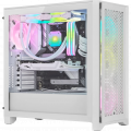 Vỏ case Corsair iCUE 4000D RGB Airflow QL Edition Mid Tower TG True White (CC-9011232-WW)