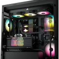 Vỏ case Corsair iCUE 5000X RGB Mid Tower TG Black (CC-9011212-WW) (4 mặt kính cường lực, Sẵn 3 fan RGB)