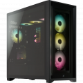 Vỏ case Corsair iCUE 5000X RGB Mid Tower TG Black (CC-9011212-WW) (4 mặt kính cường lực, Sẵn 3 fan RGB)