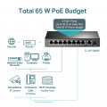 Switch TP-LINK 9-Ports 10/100Mbps With 8-Ports PoE+ (TL-SF1009P)