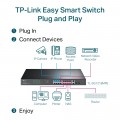 Smart Switch TP-Link 18-Port Gigabit Easy with 16-Port PoE+ (TL-SG1218MPE)