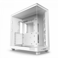 Vỏ Case NZXT H6 Flow White (Mid Tower, ATX, 2 mặt kính cường lực, sẵn 3 fan không LED)