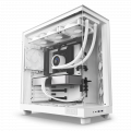 Vỏ Case NZXT H6 Flow White (Mid Tower, ATX, 2 mặt kính cường lực, sẵn 3 fan không LED)