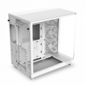 Vỏ Case NZXT H6 Flow RGB White (Mid Tower, ATX, 2 mặt kính cường lực, sẵn 3 fan RGB LED)