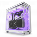 Vỏ Case NZXT H6 Flow RGB White (Mid Tower, ATX, 2 mặt kính cường lực, sẵn 3 fan RGB LED)