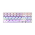 Bàn phím cơ Newmen GM328 Purple White - Brown Switch (98%, Led Rainbow, USB-C)