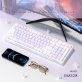 Bàn phím cơ Newmen GM328 Purple White - Red Switch (98%, Led Rainbow, USB-C)