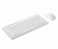 Bộ phím chuột không dây Rapoo 8000M White (Bluetooth, 2.4GHz, 79 phím, 1300DPI, Pin AA lên đến 12 tháng)