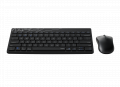 Bộ phím chuột không dây Rapoo 8000M Black (Bluetooth, 2.4GHz, 79 phím, 1300DPI, Pin AA lên đến 12 tháng)