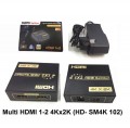 Bộ chia cổng HDMI từ 1 ra 2 FJGEAR FJ-SM4K 102 (1 in 2 out, HDMI 1.4, 4K*2K)