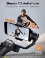 Tay cầm chống rung Gimbal cho điện thoại HOHEM iSteady M6, Màu Đen