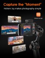 Tay cầm chống rung Gimbal cho điện thoại HOHEM iSteady M6 KIT, Màu Đen