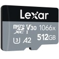 Thẻ nhớ MicroSDXC 512GB LEXAR 1066x SILVER Series 160MB/s (LMS1066512G-BNANG) UHS-I, U3, V30, A2