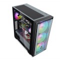Vỏ Case Segotep Gank 360 Black (Mid Tower, E-ATX, Chưa bao gồm Fan, Max 11 Fan)